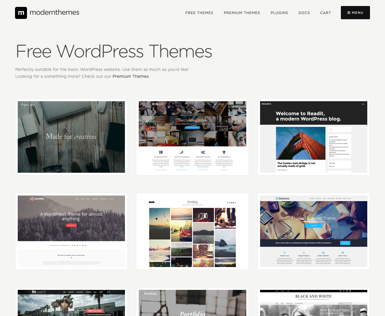 Modern Themes - Our wonderful team of wordpress themes.