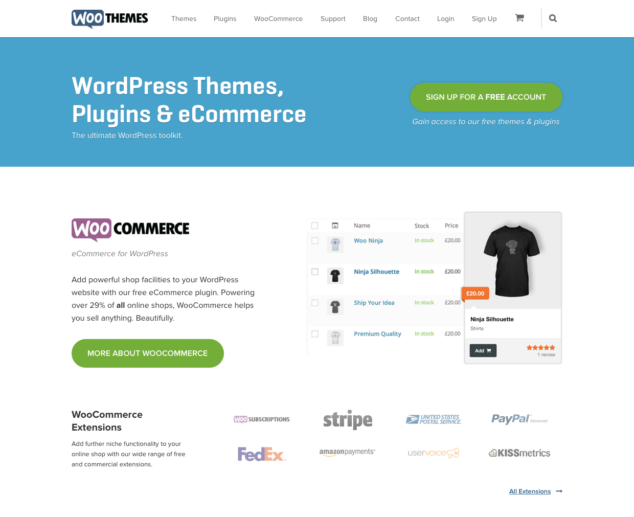 Premium WordPress Themes & Plugins by WooThemes